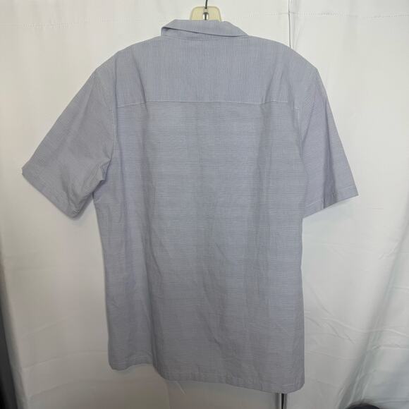 Theory Wyoming SS Breeze Multi Light Textured Cotton Shirt L NWT - Picture 2 of 6